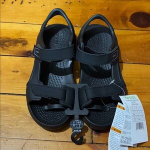 CROCS Kids Black Swiftwater Sandal